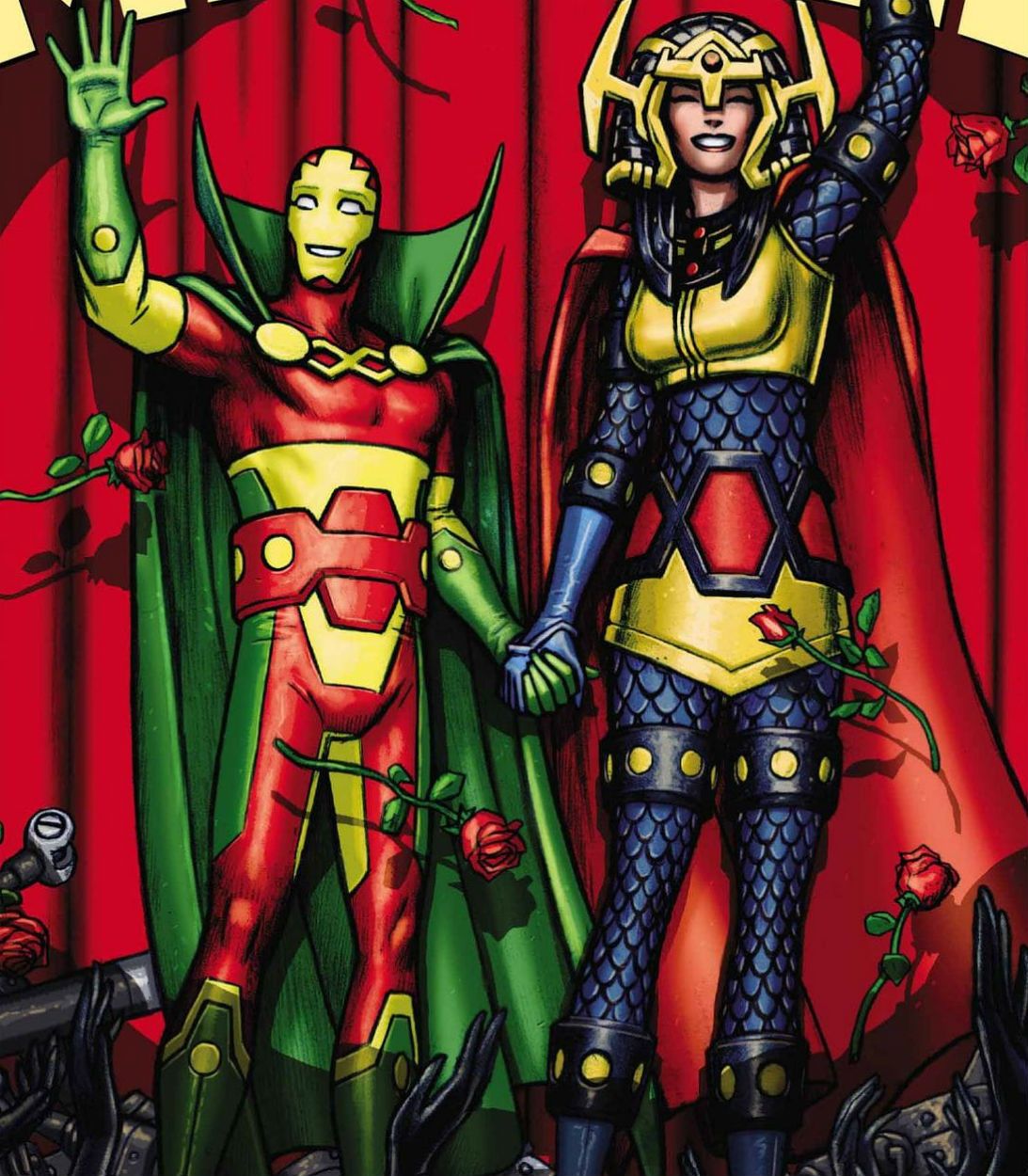 Mister Miracle and Big Barda Vertical