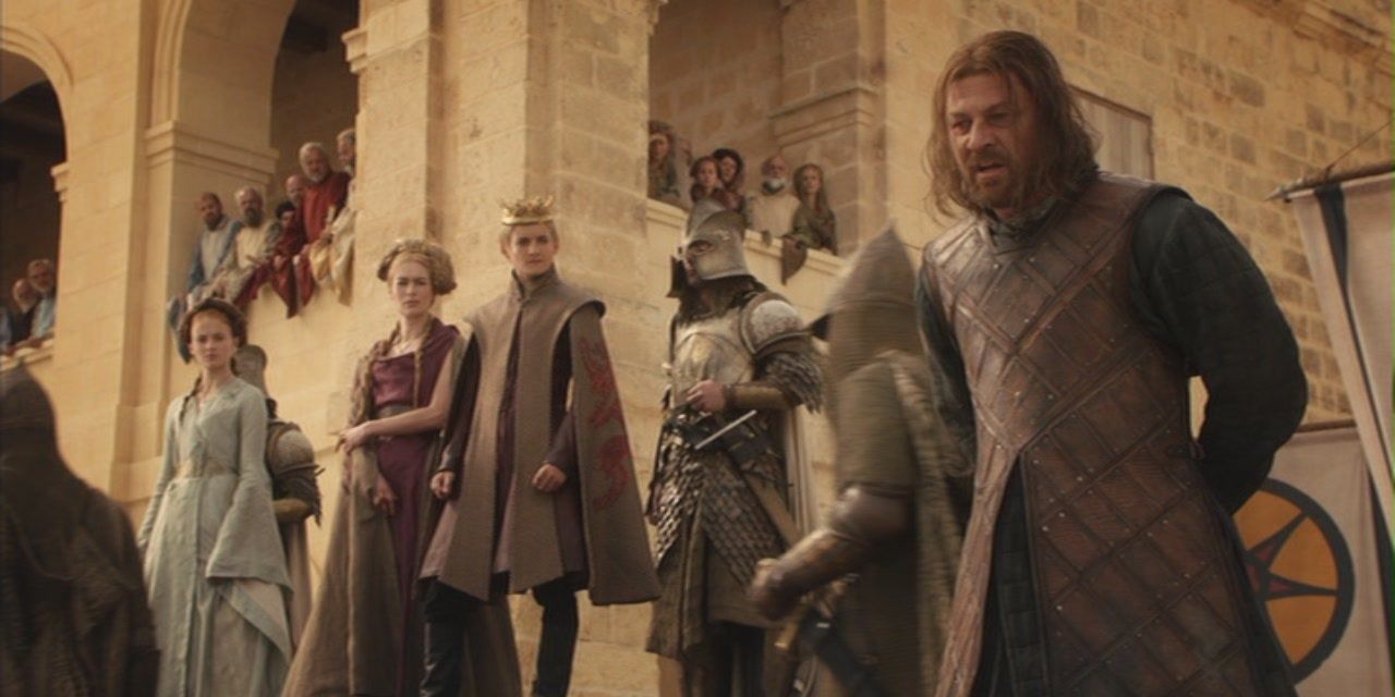 Joffrey Baratheon orders Ned Stark's execution
