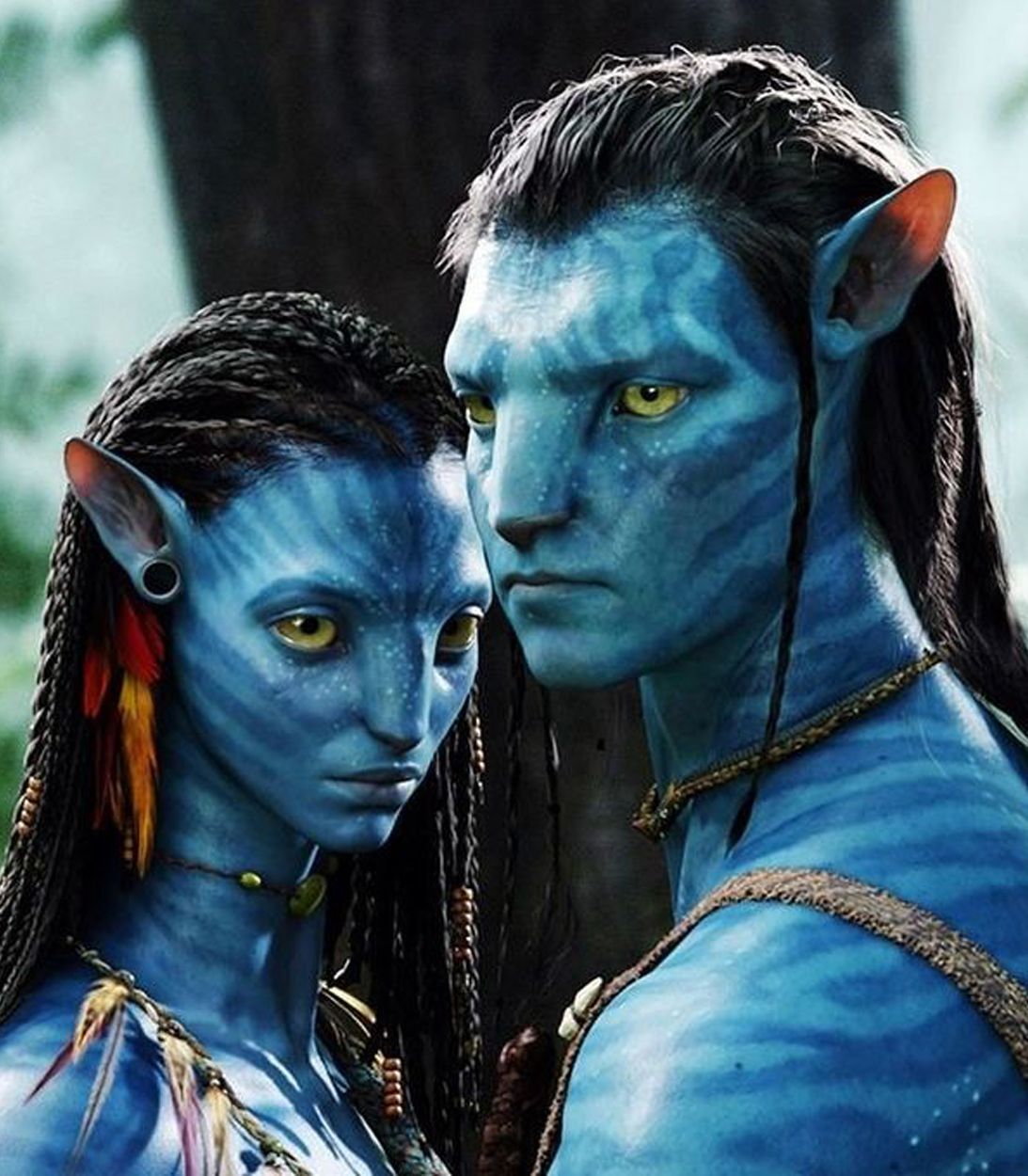 Neytiri and Jake in Avatar vertical