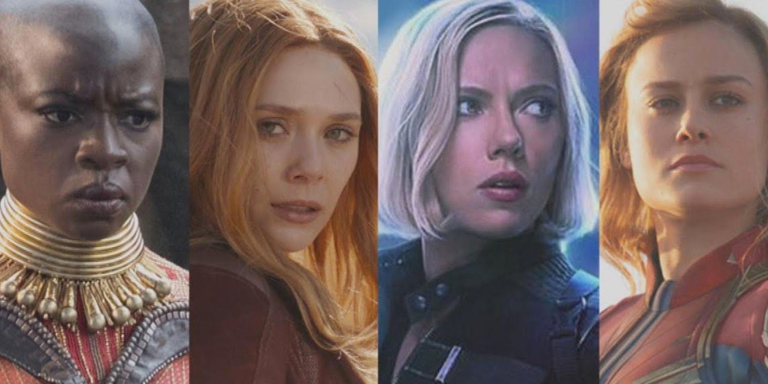 Okoye Scarlet Witch Black Widow And Captain Marvel In The MCU