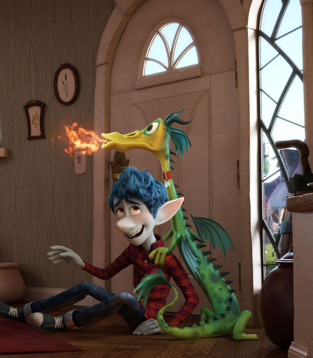 Pixar's Onward Tom Holland Character Dragon Vertical