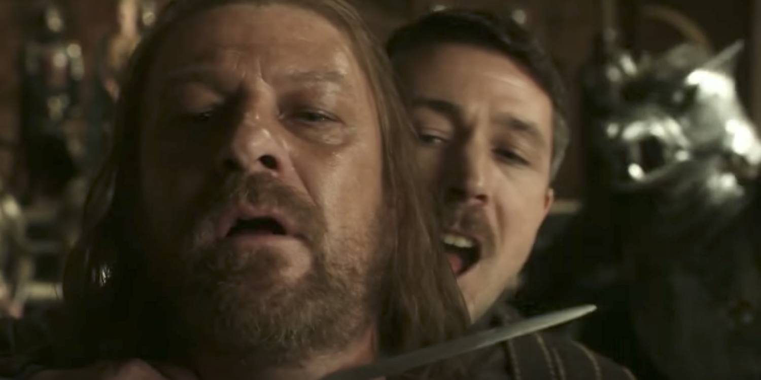 Petyr Baelish Mindinho e Ned Stark em Game of Thrones