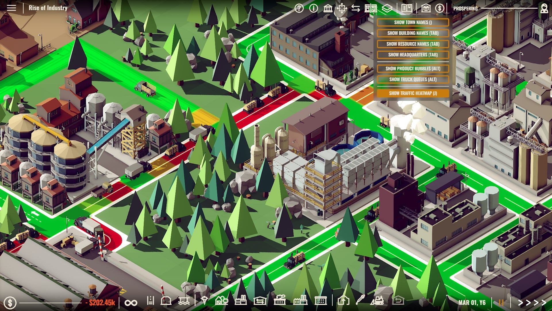 Rise of Industry Traffic