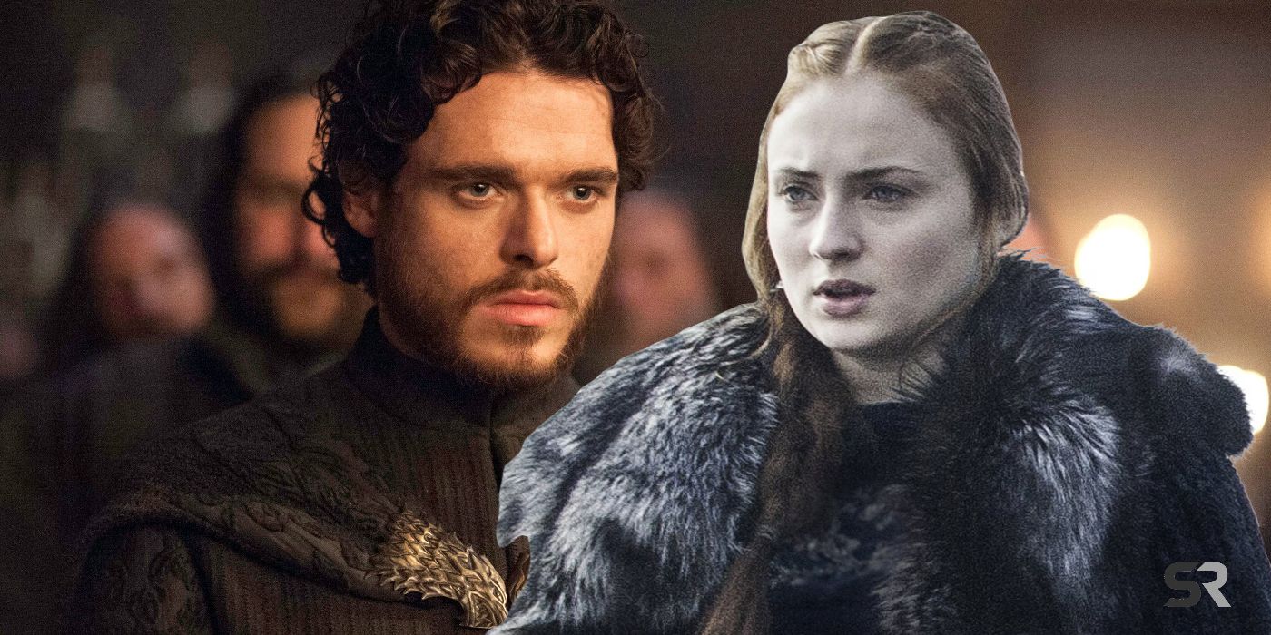 Robb and Sansa Stark From Game of Thrones Header