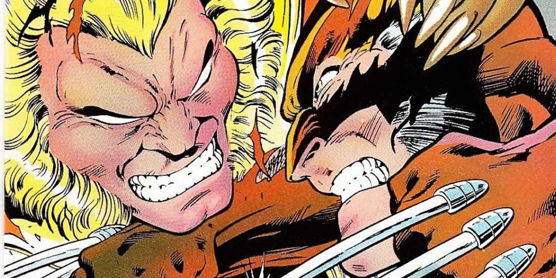 Sabretooth and Wolverine X-Men