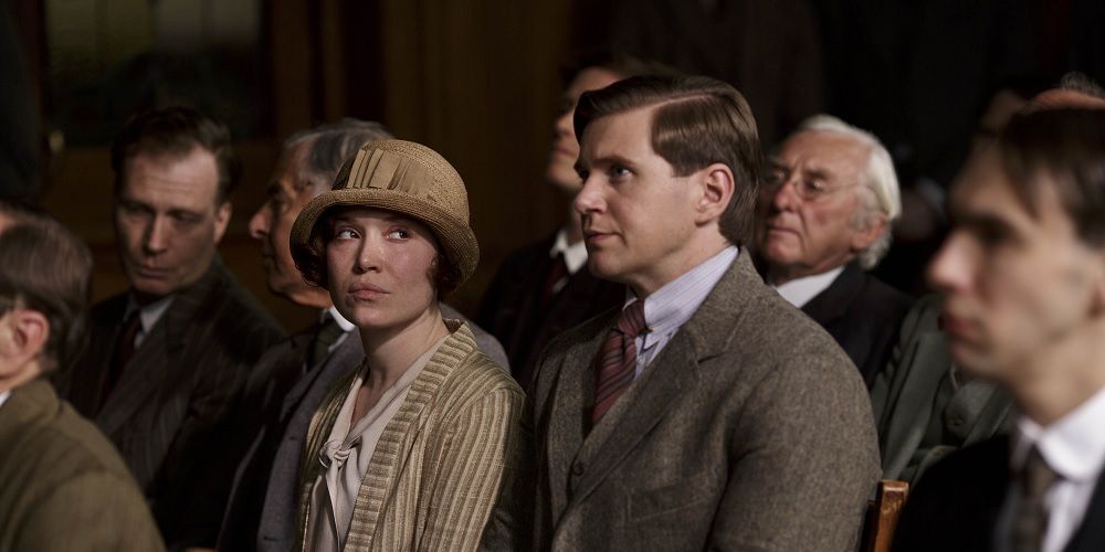 Sarah Bunting and Tom Branson in Downton Abbey