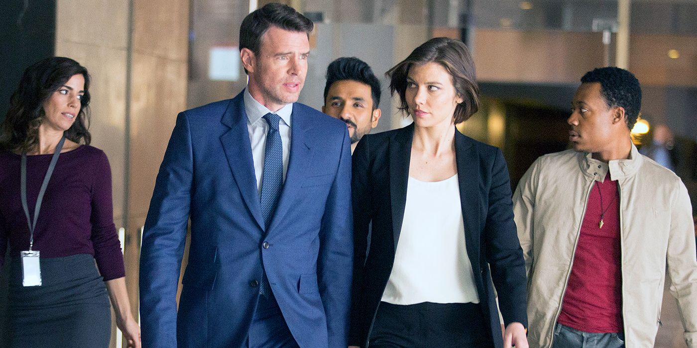 Scott Foley and Lauran Cohan in Whiskey Cavalier