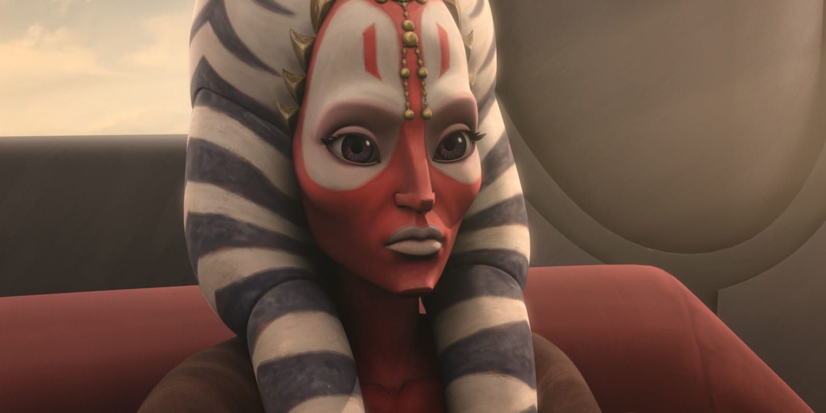 Shaak Ti in the Council room in Star Wars