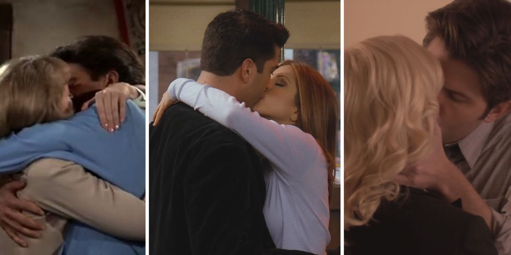 See 43 Famous TV Couples' First Kisses