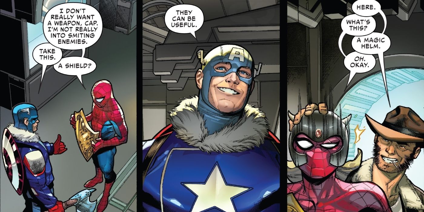 Spider-Man Magic Shield and Helmet Comic