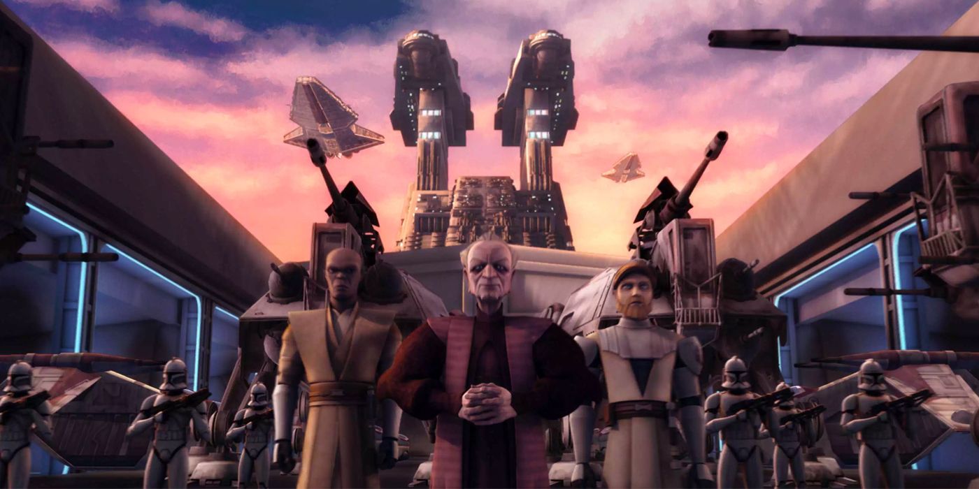 The clones march on in the movie version of Star Wars The Clone Wars