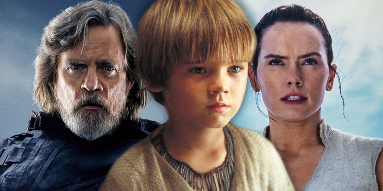 Star Wars Young Anakin Luke and Rey Skywalker