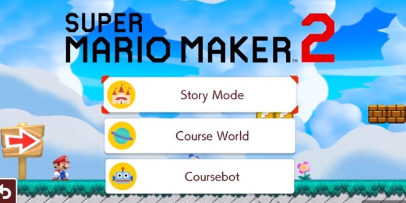 Super Mario Maker 2 Online Menu