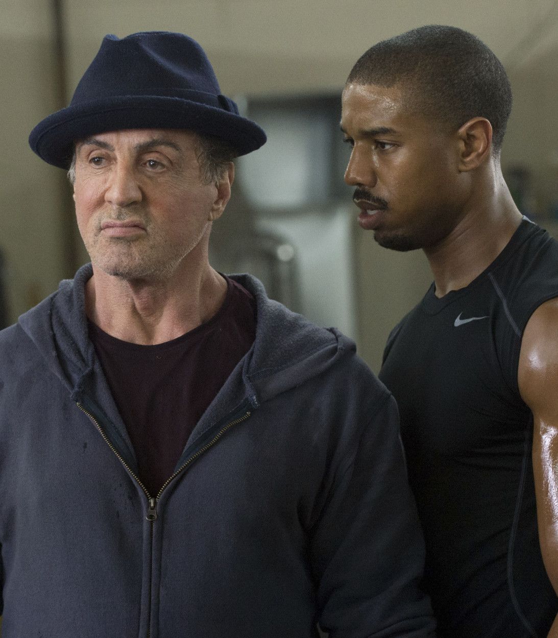 Sylvester Stallone And Michael B. Jordan In Creed