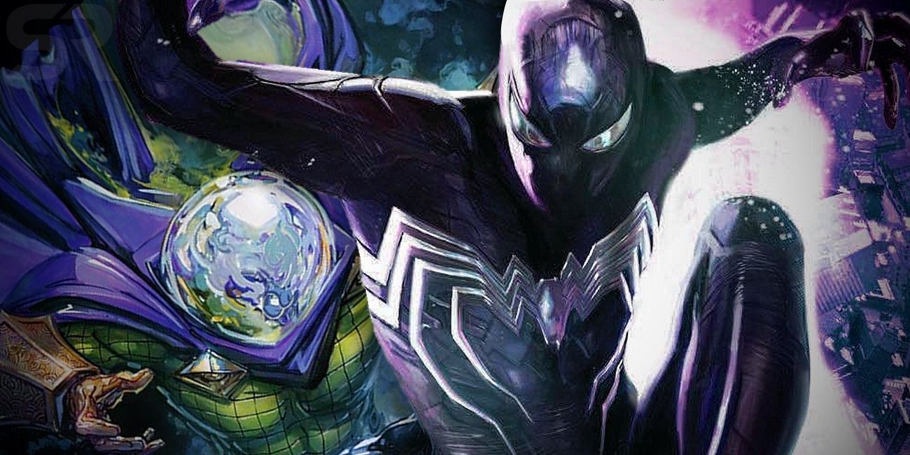 Symbiote Spider-Man with Mysterio Comic