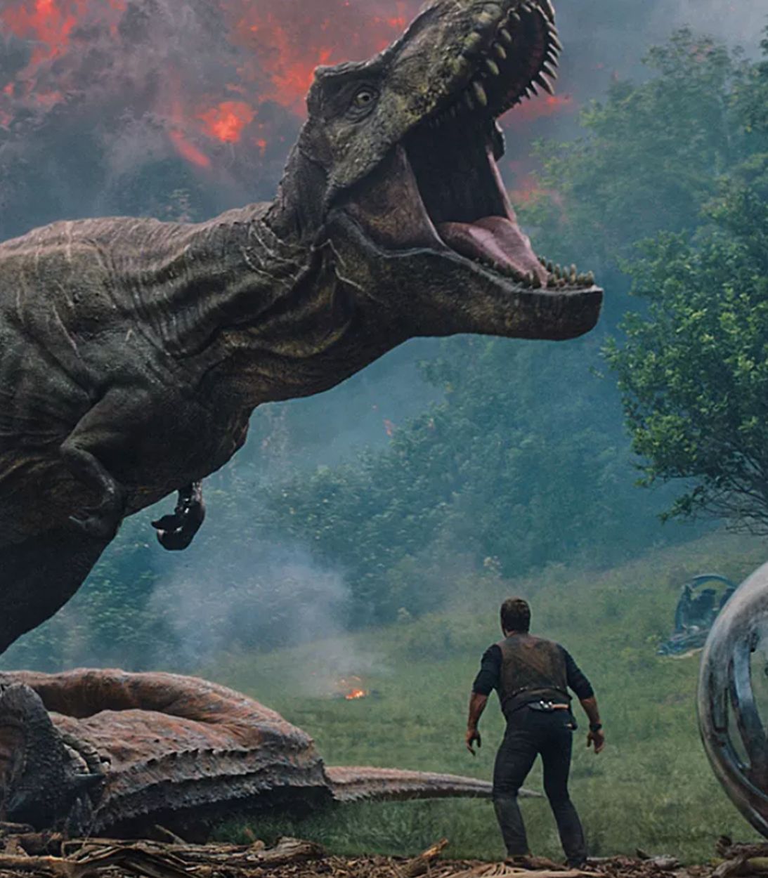 T-Rex in Jurassic World Fallen Kingdom vertical