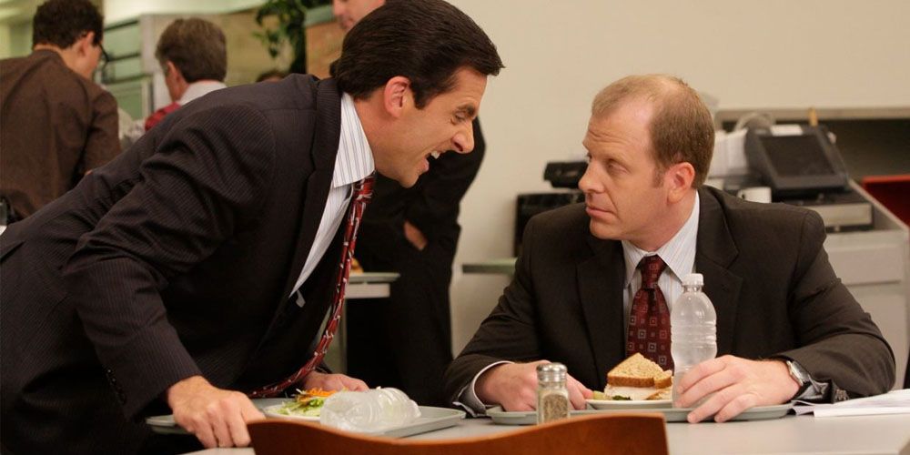 Toby and Michael in The Office