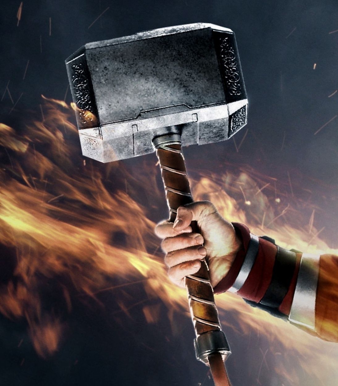 Thor Hammer Mjolnir Vertical