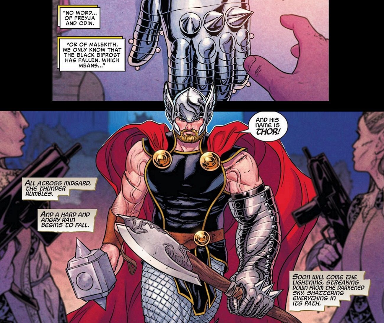 Thor with Destroyer Arm Comic