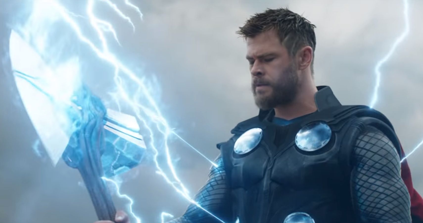 Thor with Stormbreaker in Avengers Endgame