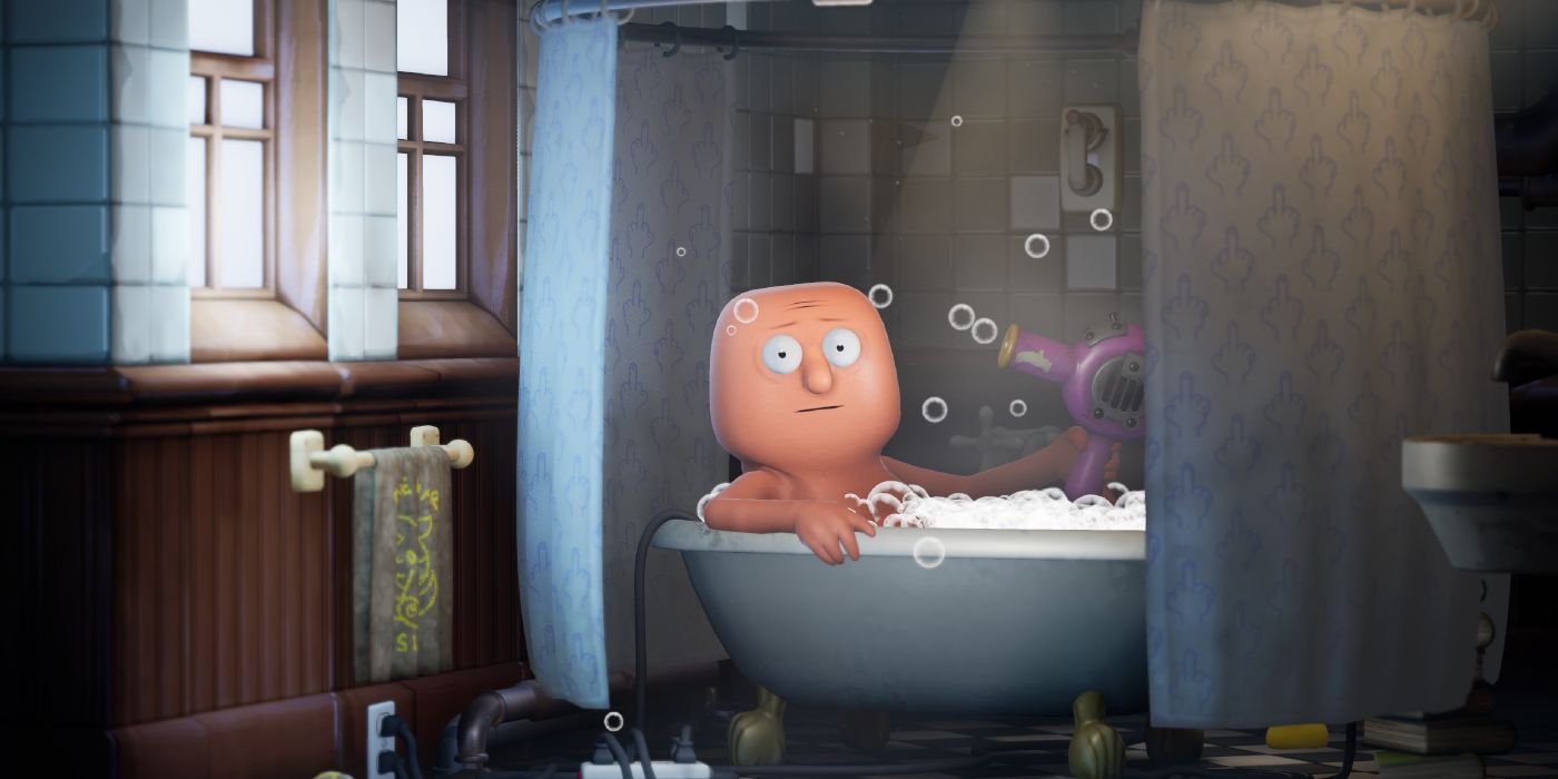 Trover Saves The Universe Review Bathtub Guy