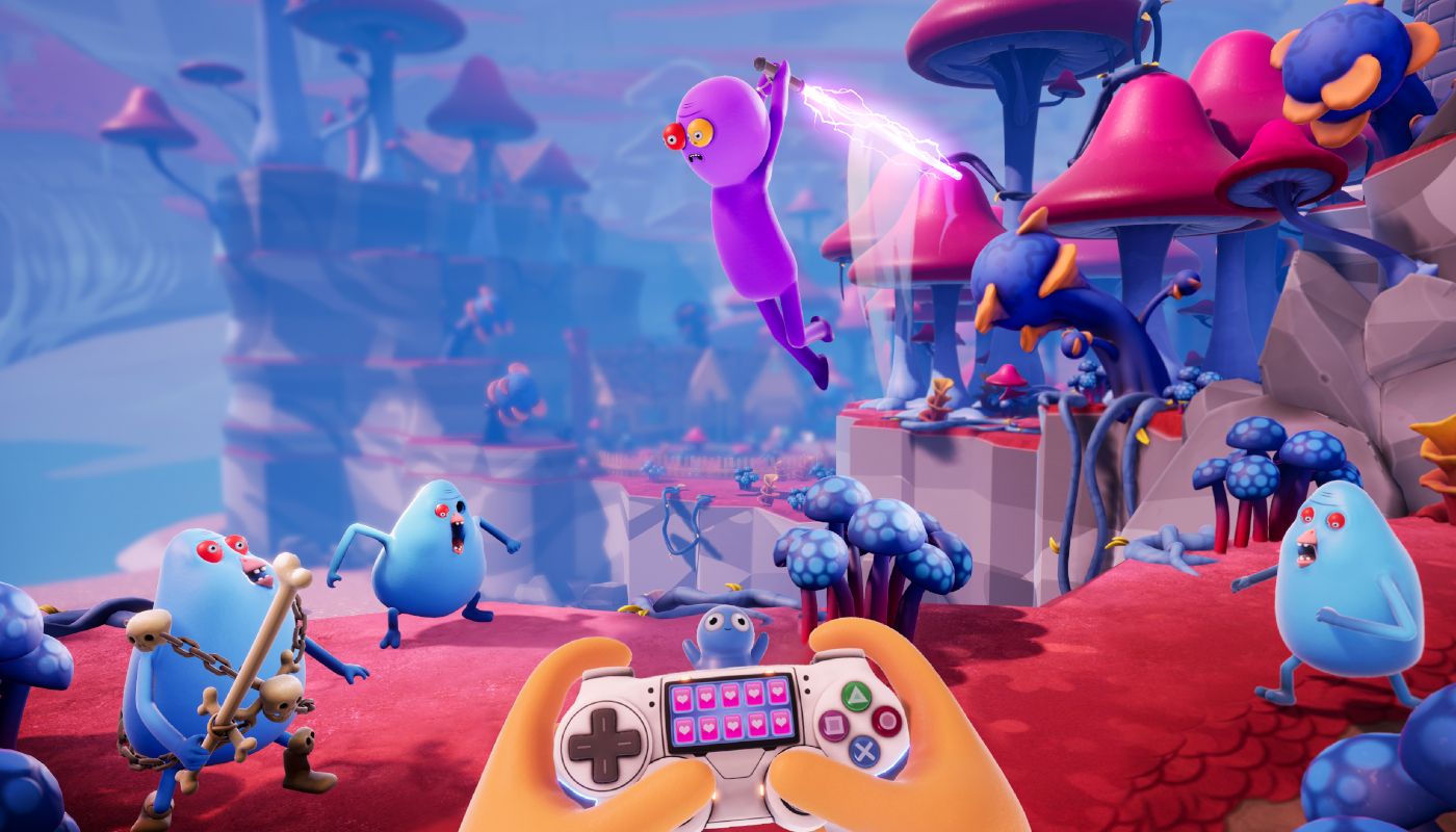 Trover Saves The Universe Review Laser Sword