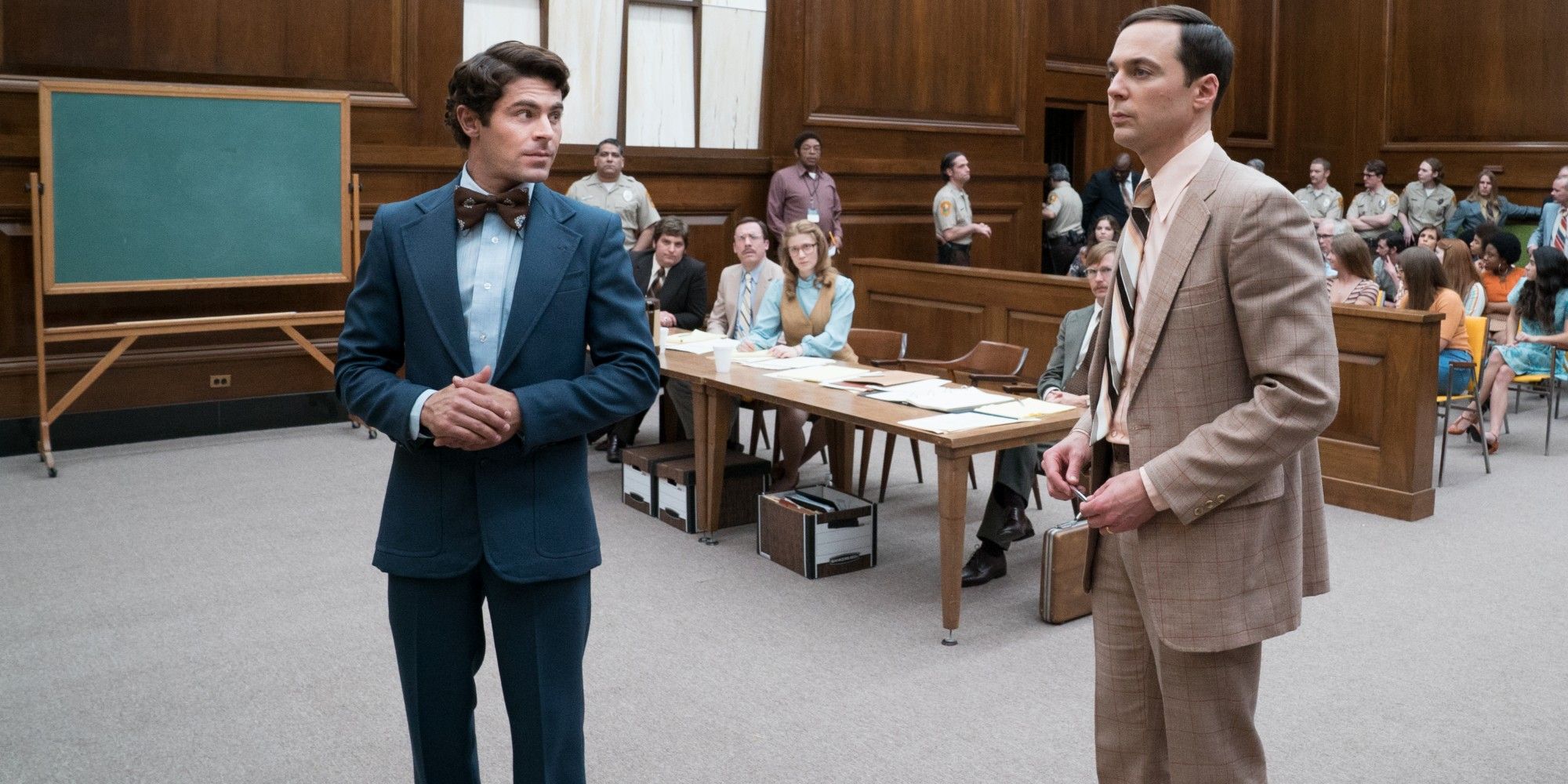 Zac Efron and Jim Parsons in Extremely Wicked