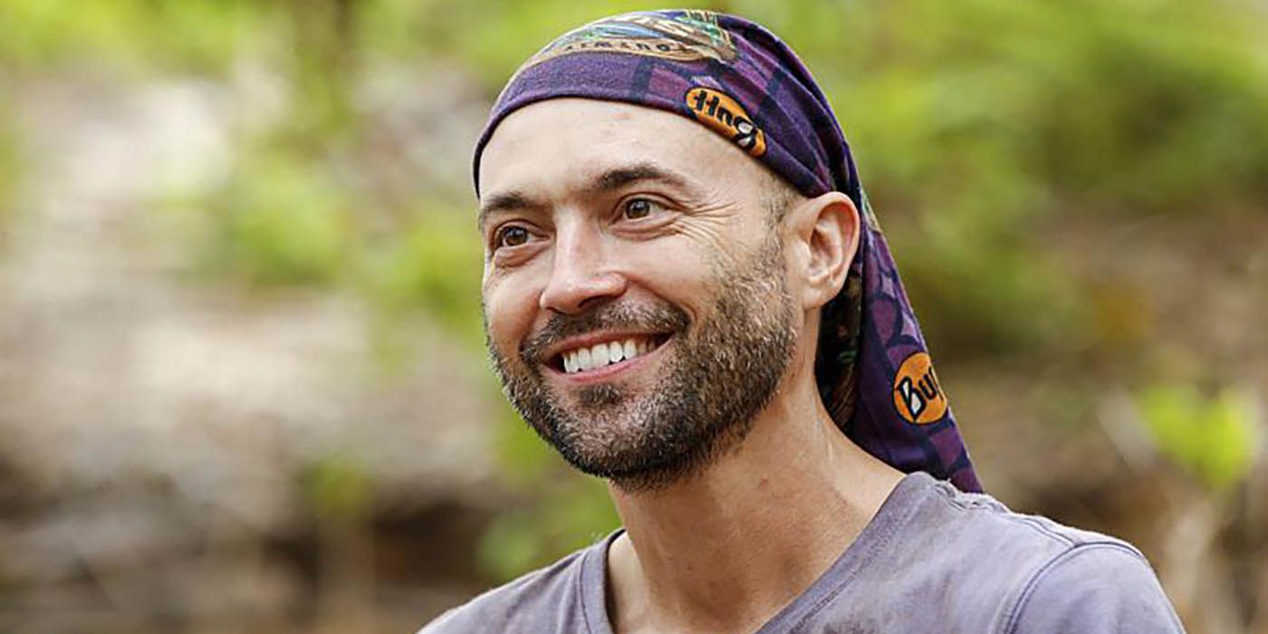 David Wright smiles and looks into the distance on Survivor: Millennials vs. Gen X