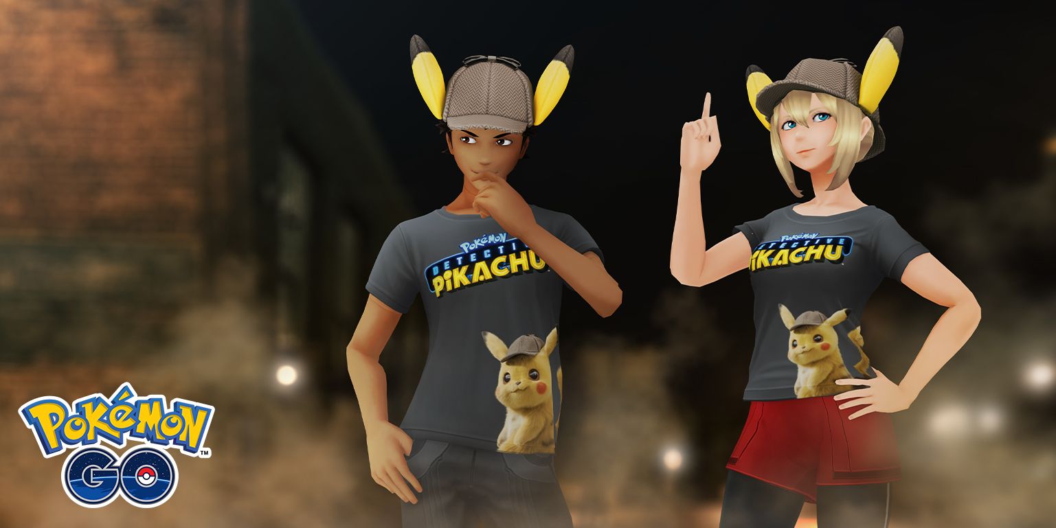 Detective Pikachu cosmetics in Pokemon Go