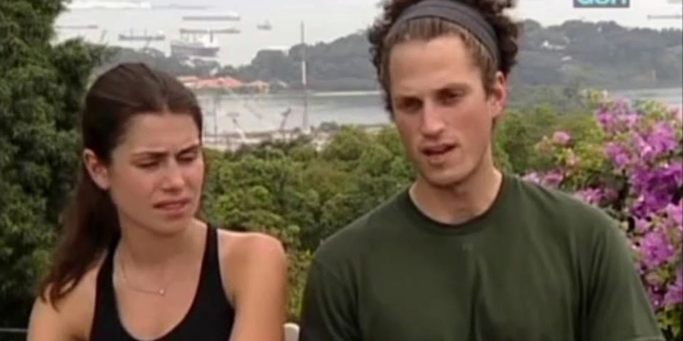 Flo and Zach talking to the camera in The Amazing Race