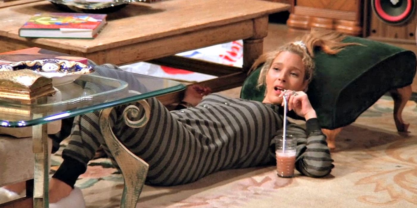 Phoebe lying down in Friends.