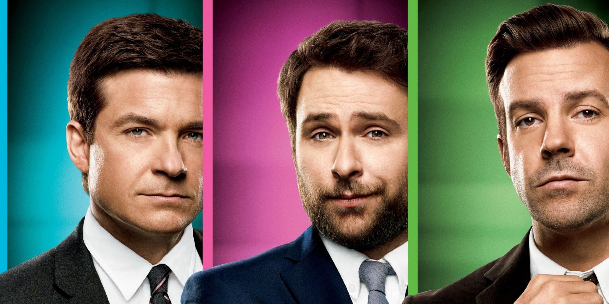 Jason Bateman, Charlie Day, and Jason Sudeikis on the poster for Horrible Bosses