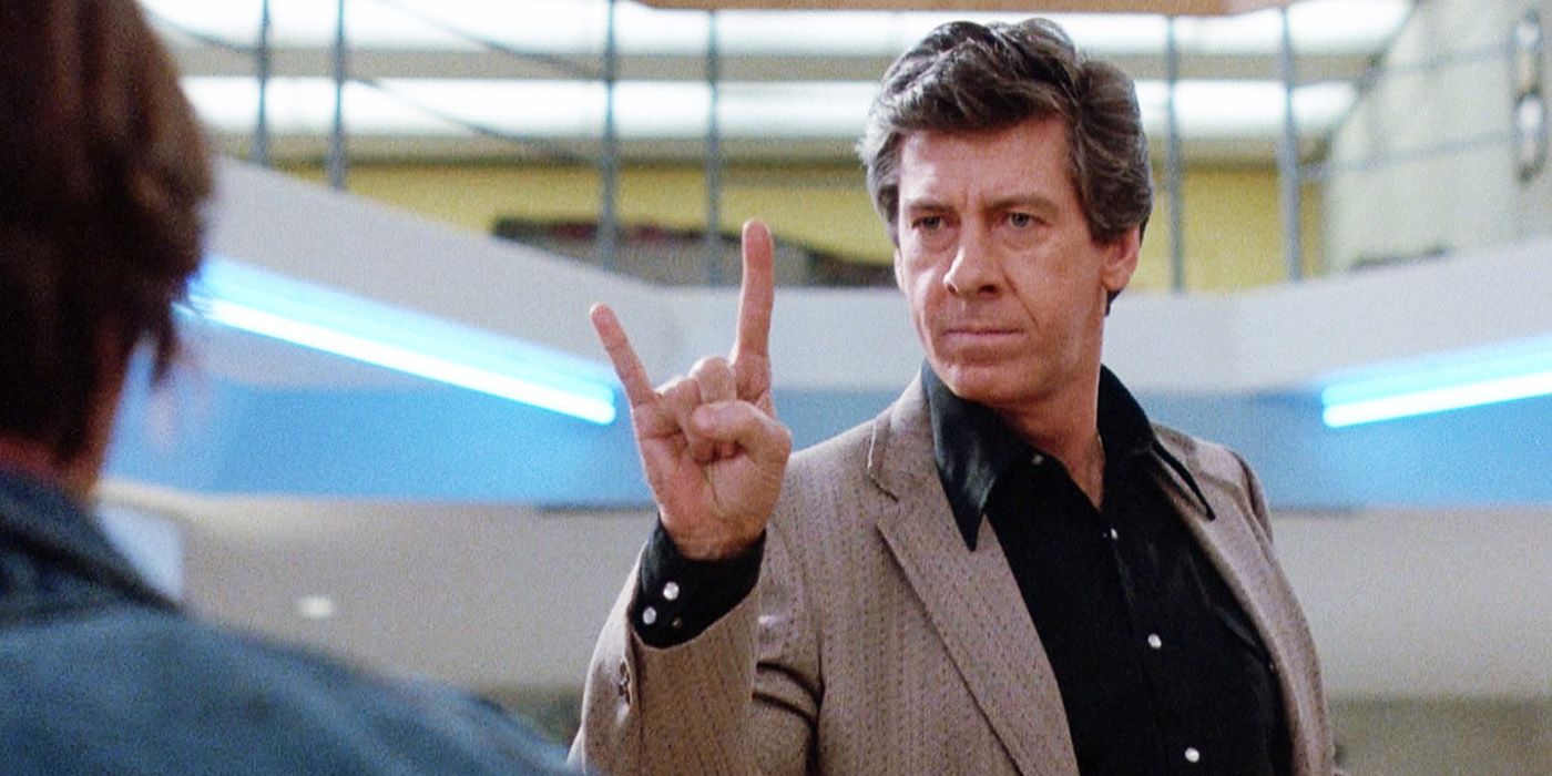 Vernon makes a bull sign with his hand in The Breakfast Club.