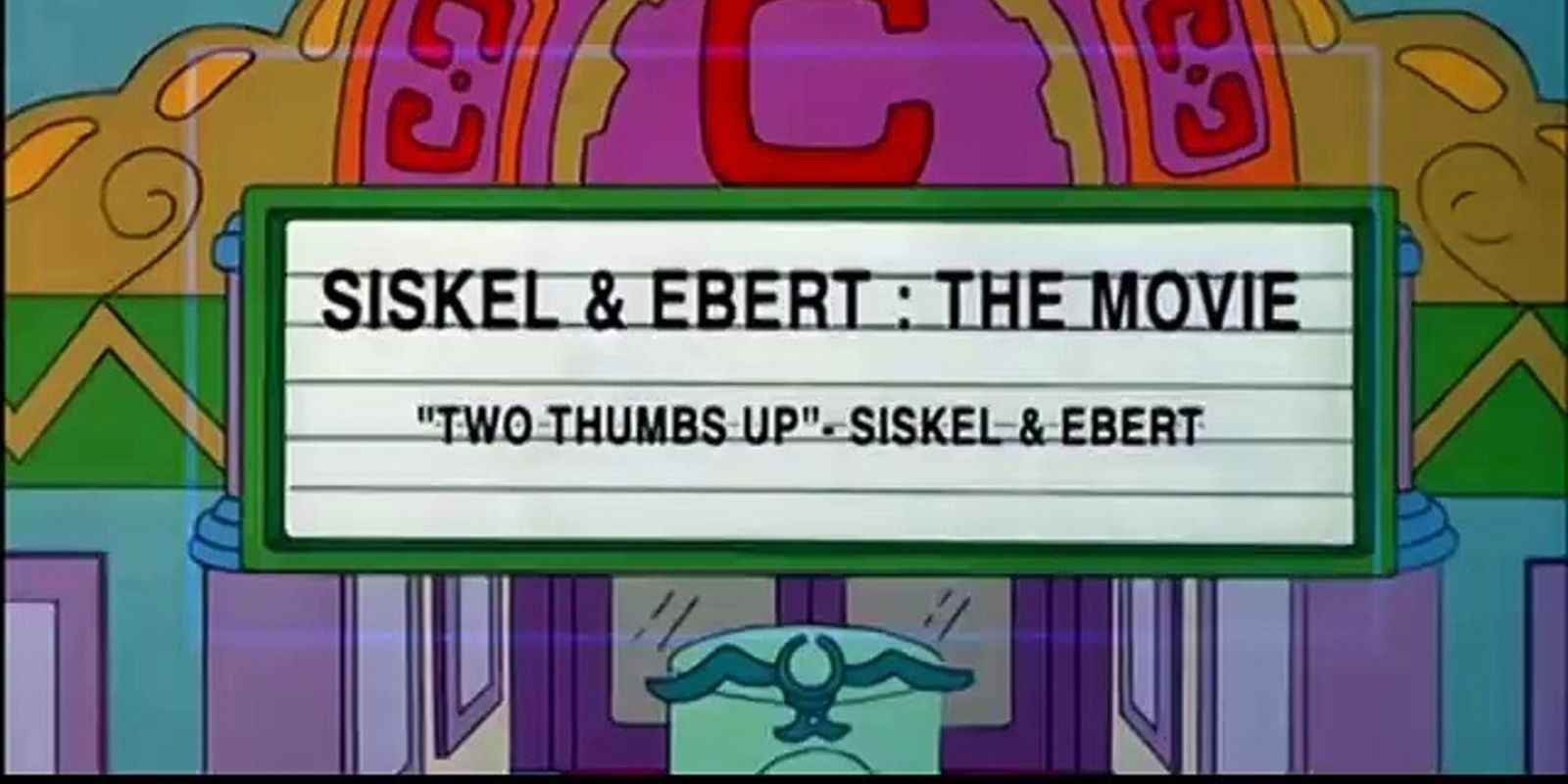 two thumbs up simpsons siskel and ebert