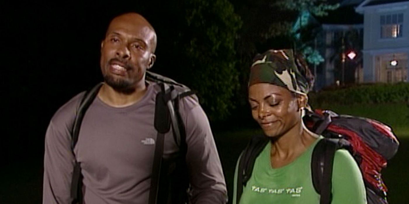 Uchenna and Joyce celebrate their victory in The Amazing Race