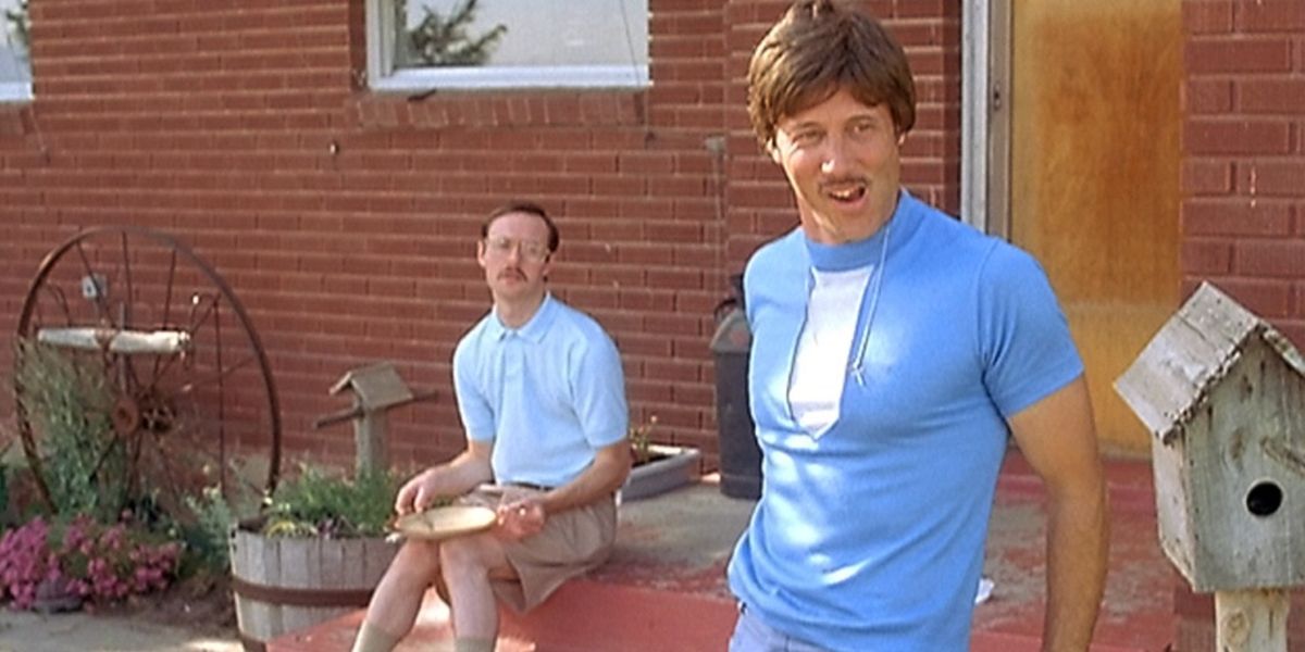 Uncle Rico (John Gries) talking to Kip on the front porch