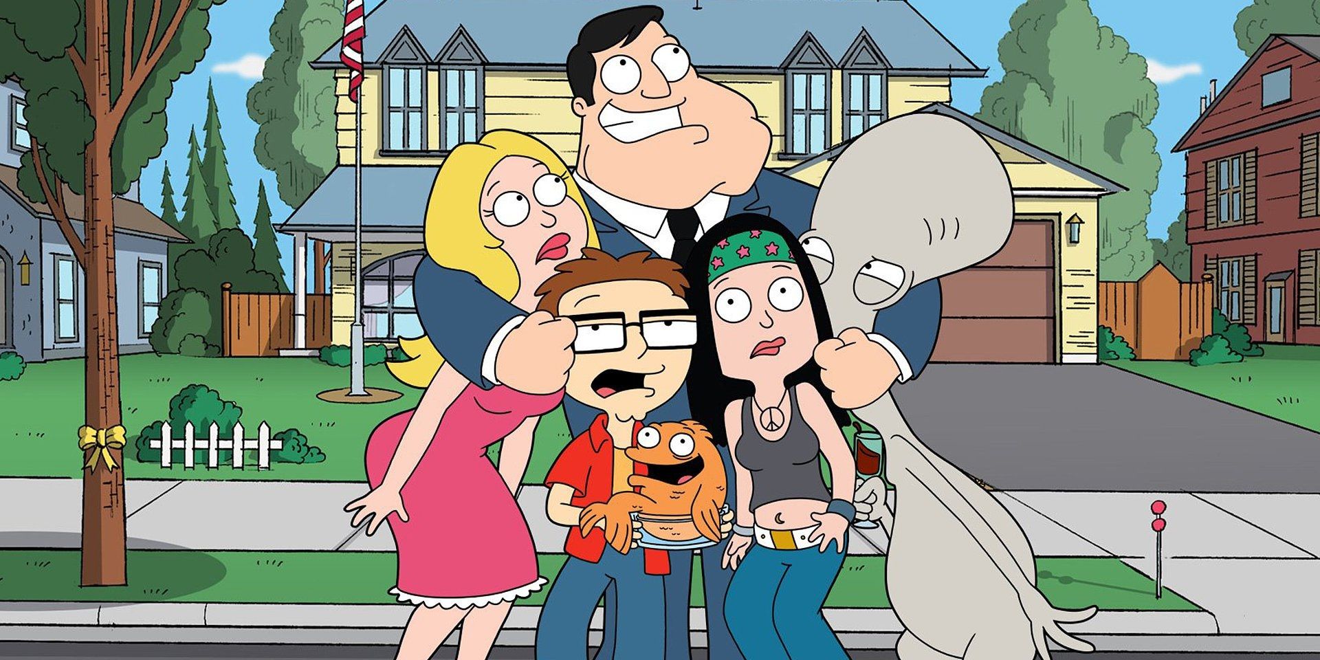 The main characters from American Dad! together