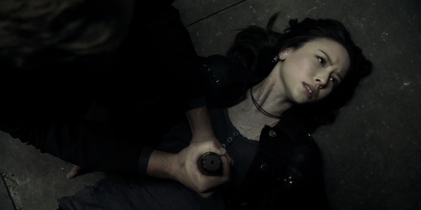 Anna being killed with a stake in The Vampire Diaries