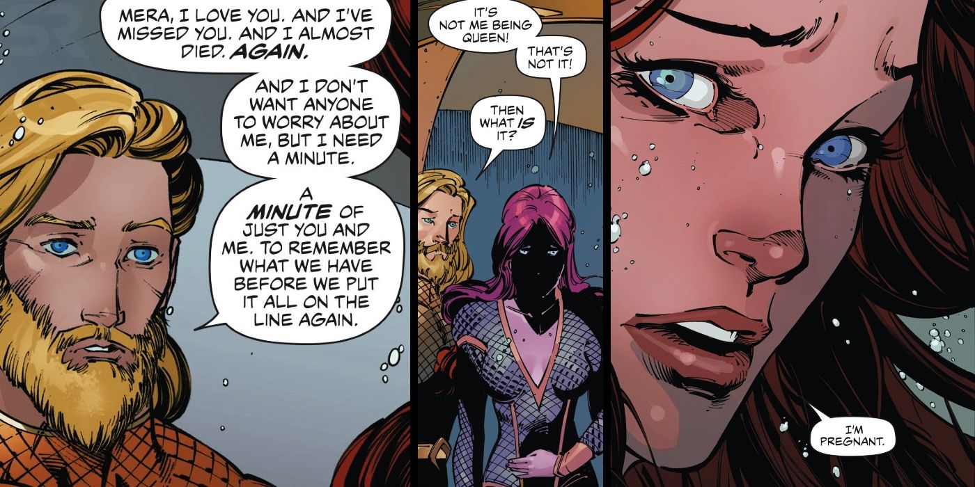 Aquaman Comic Mera is Pregnant