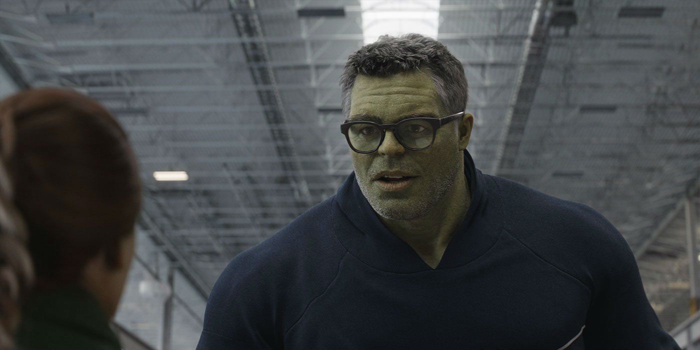Professor Hulk talking to Natasha in Avengers: Endgame