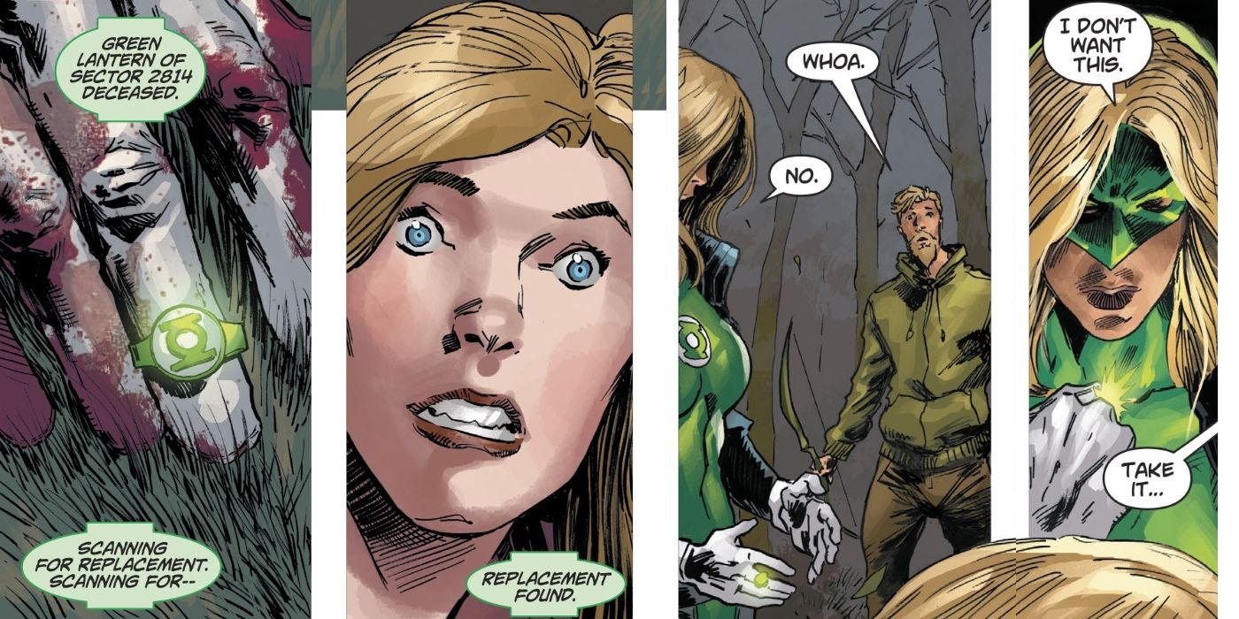 Black Canary as Green Lantern Comic