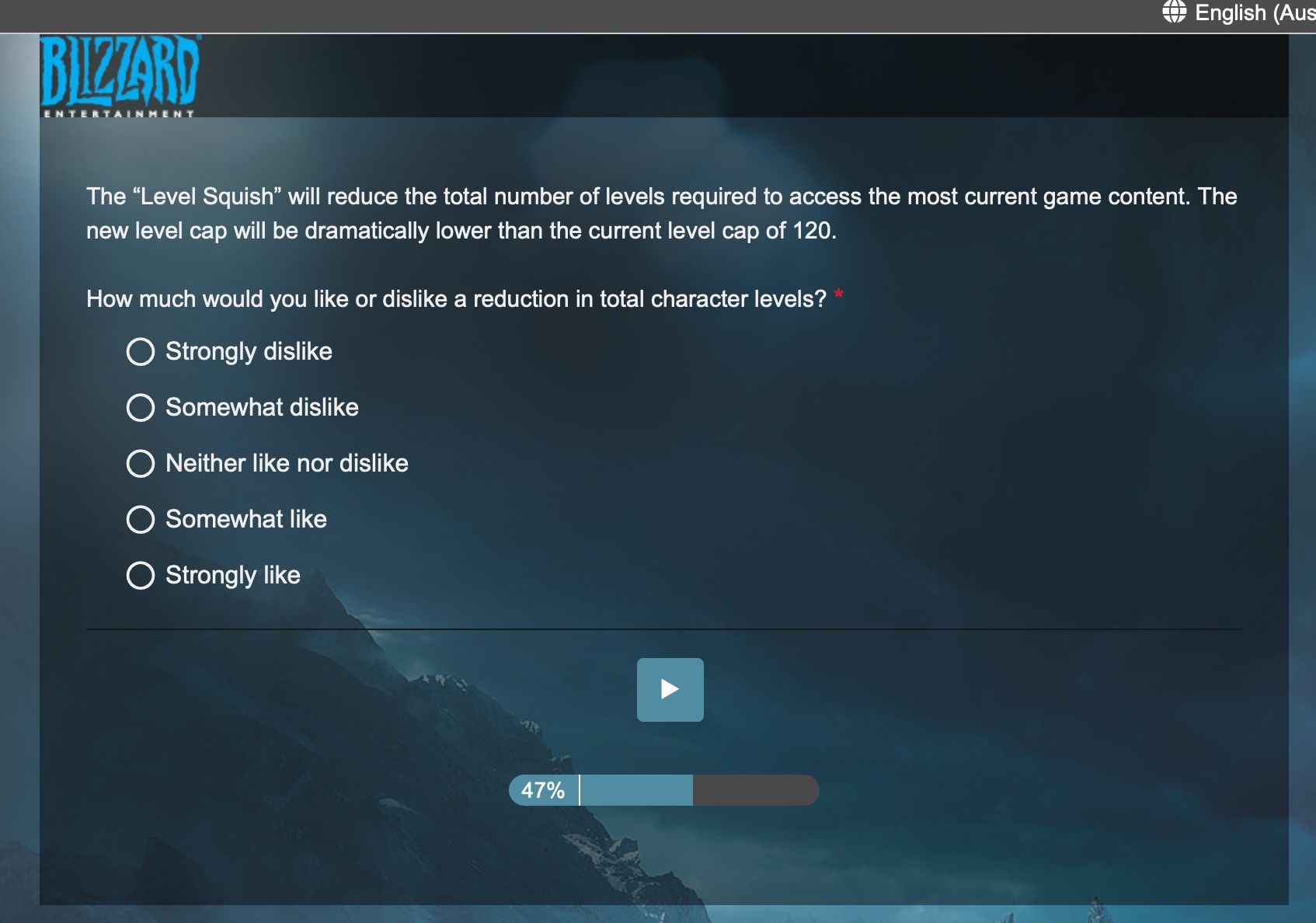 Blizzard WoW Survey