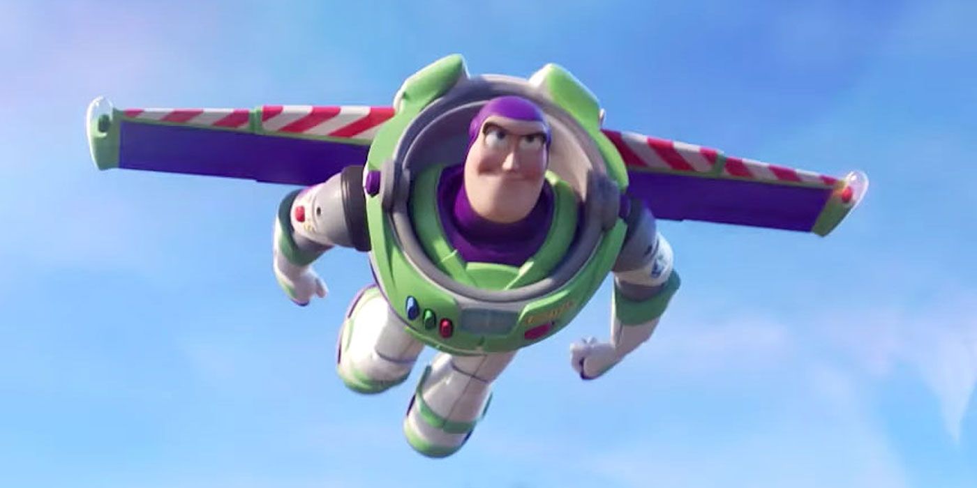 Buzz flies in Toy Story