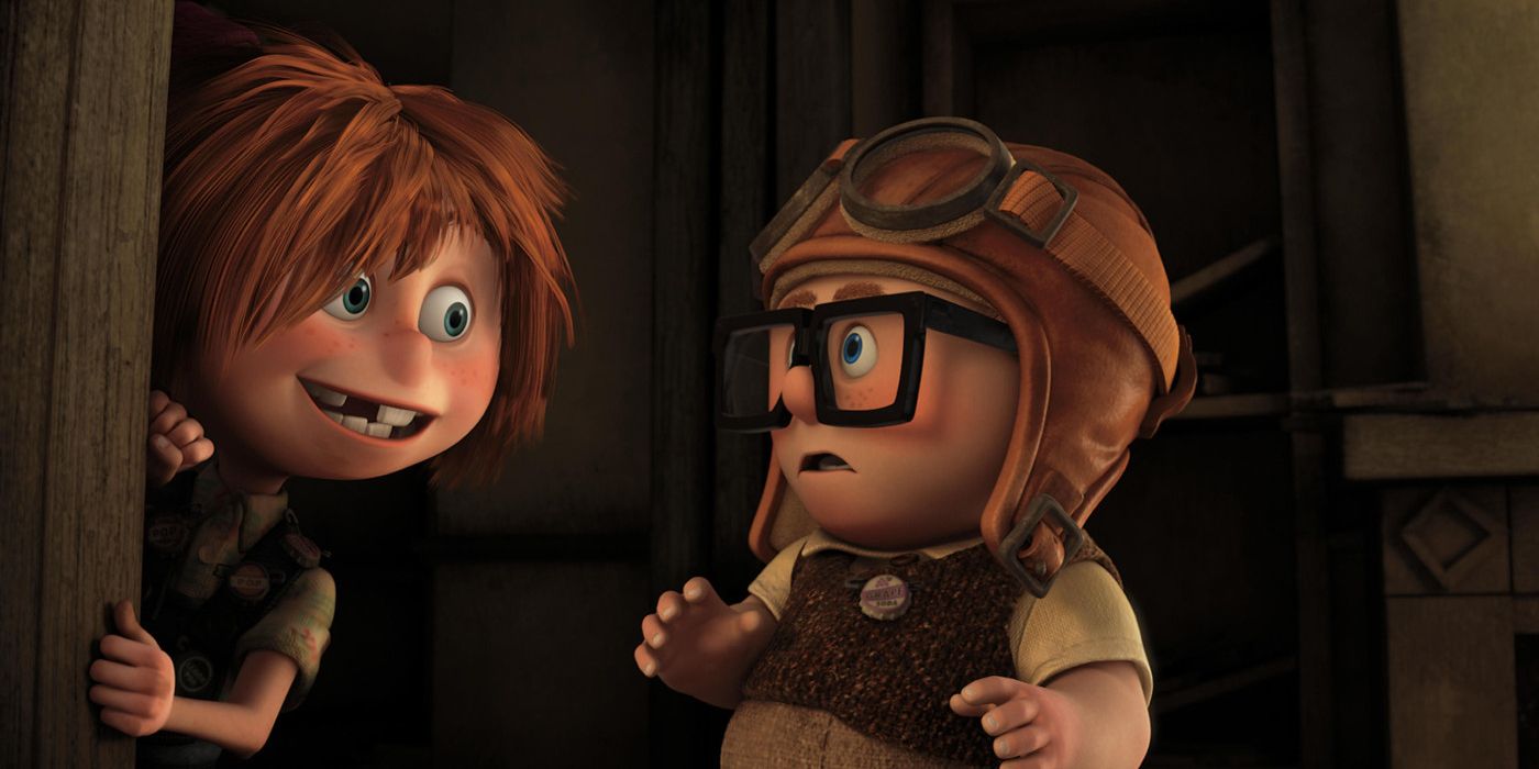 Young Ellie and Carl in Up