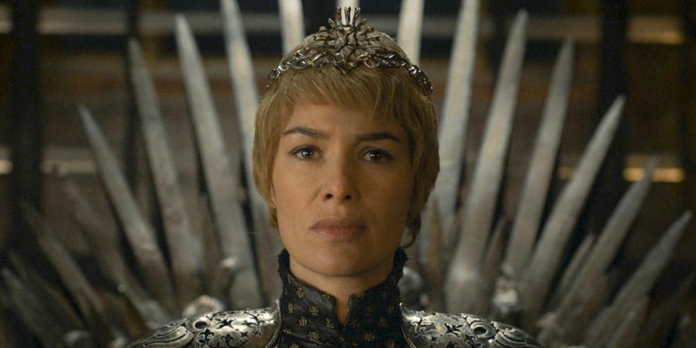 Cersei Lannister on the Iron Throne