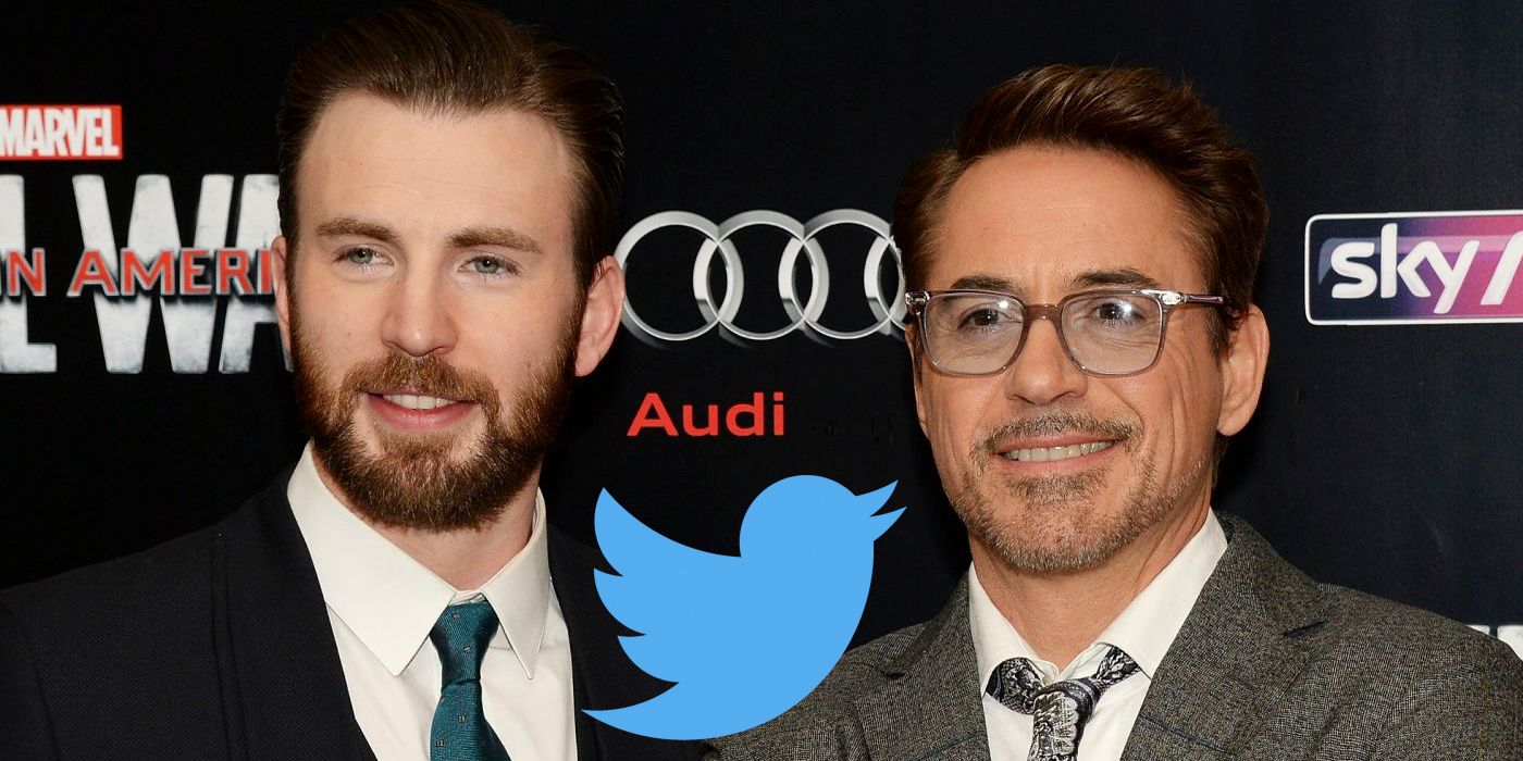 Chris Evans Robert Downey Jr Friends Twitter Feature