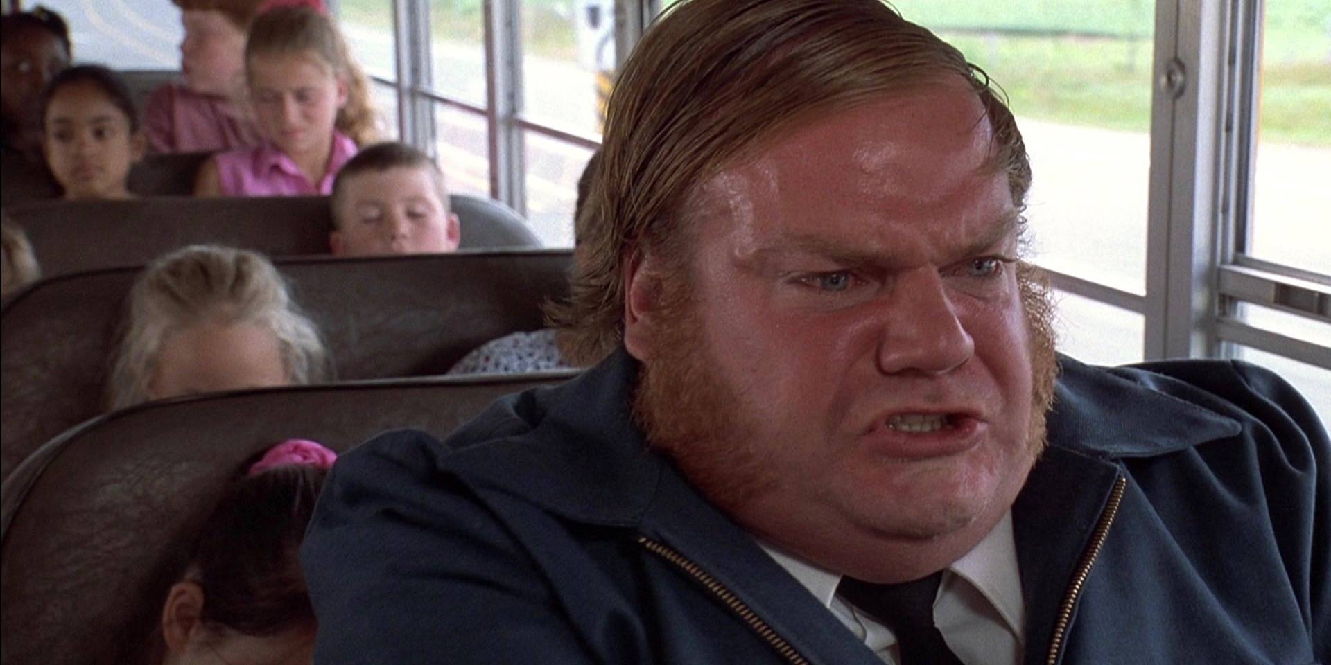 Chris farley bus driver gif