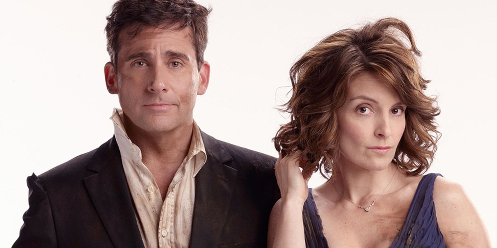 Steven Carell and Tina Fey looking like a mess in Date Night poster