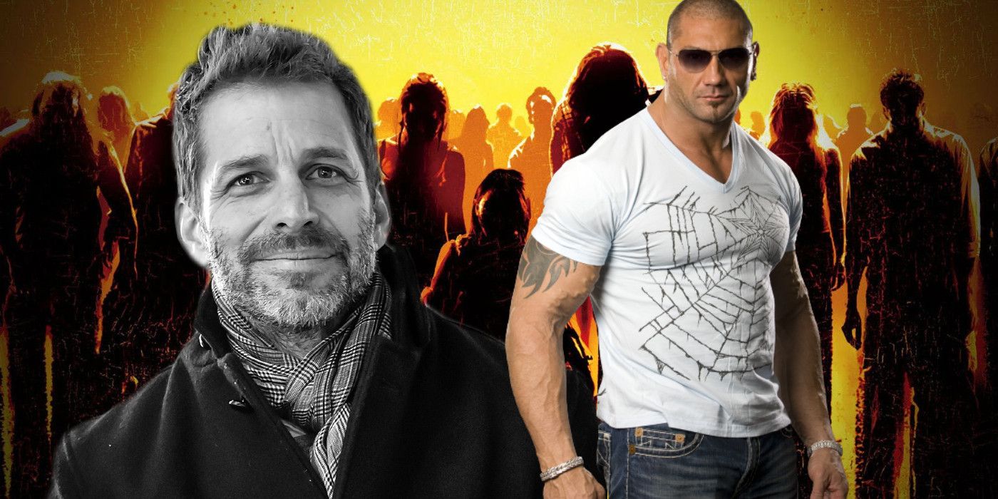 Dave Bautista and Zack Snyder Army of the Dead