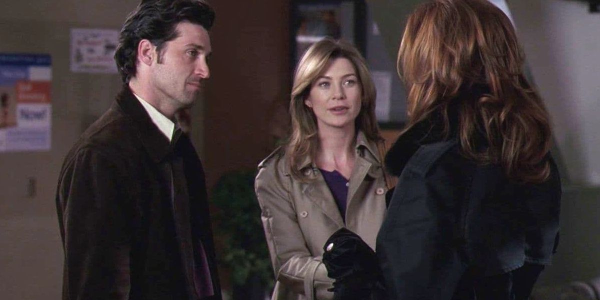 Derek and Meredith talk to Addison on Grey's Anatomy